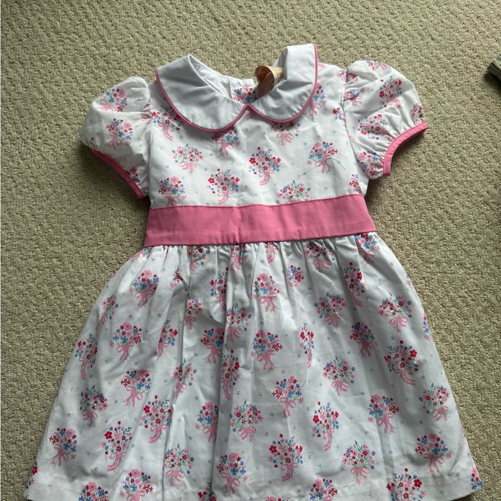 The Beaufort Bonnet Company Pink and White Floral Dress